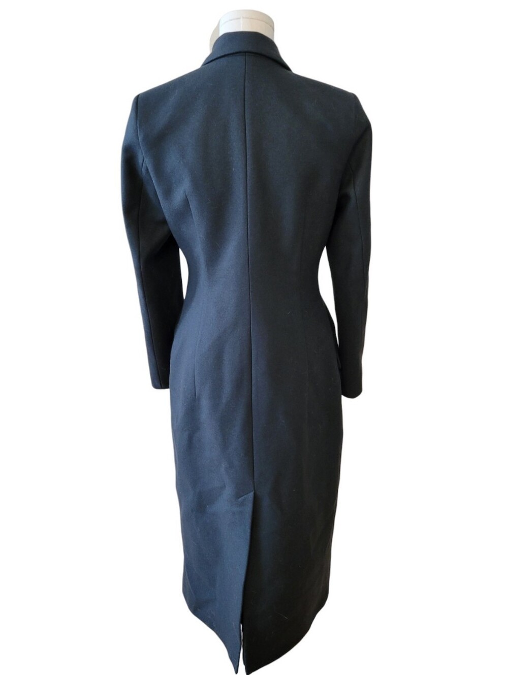 & Other Stories Deep Forest Green Wool Double Breasted Long Coat Size 4 - Picture 5 of 6